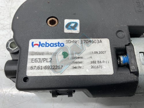 BMW Sunroof Drive Motor Unit  1 3 6 Series E81 E82 E87 E90 E92 E63