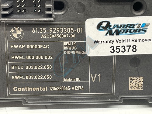 BMW 1 3 Series F20 F21 F30 F31 REM Rear Electric Module ECU