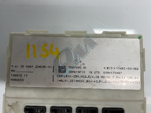 BMW FEM Electric Body Control ECU Control Module 1 2 3 4 Series F20 F22