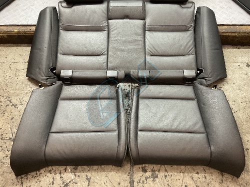 BMW 3 Series E93 LCI Black Leather Blue Stitch Interior Seats Door Cards