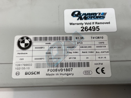 BMW Tailgate Control Module ECU 2 3 4 Series F45 F46 F31 F36
